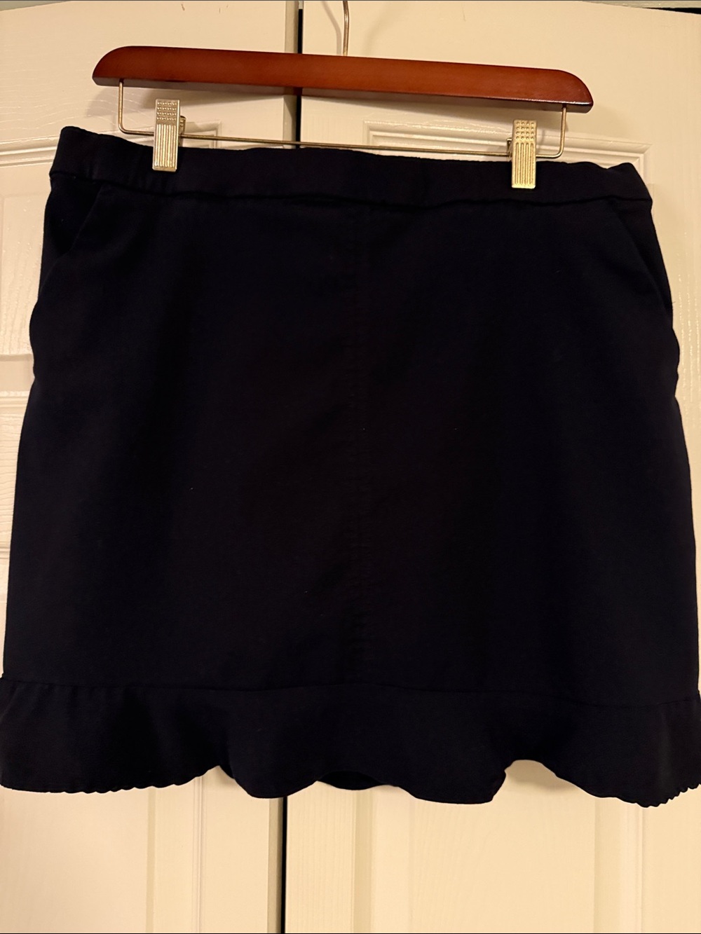Counterparts Dressy Navy Tennis or Golf Skort with Ruffle Hem.